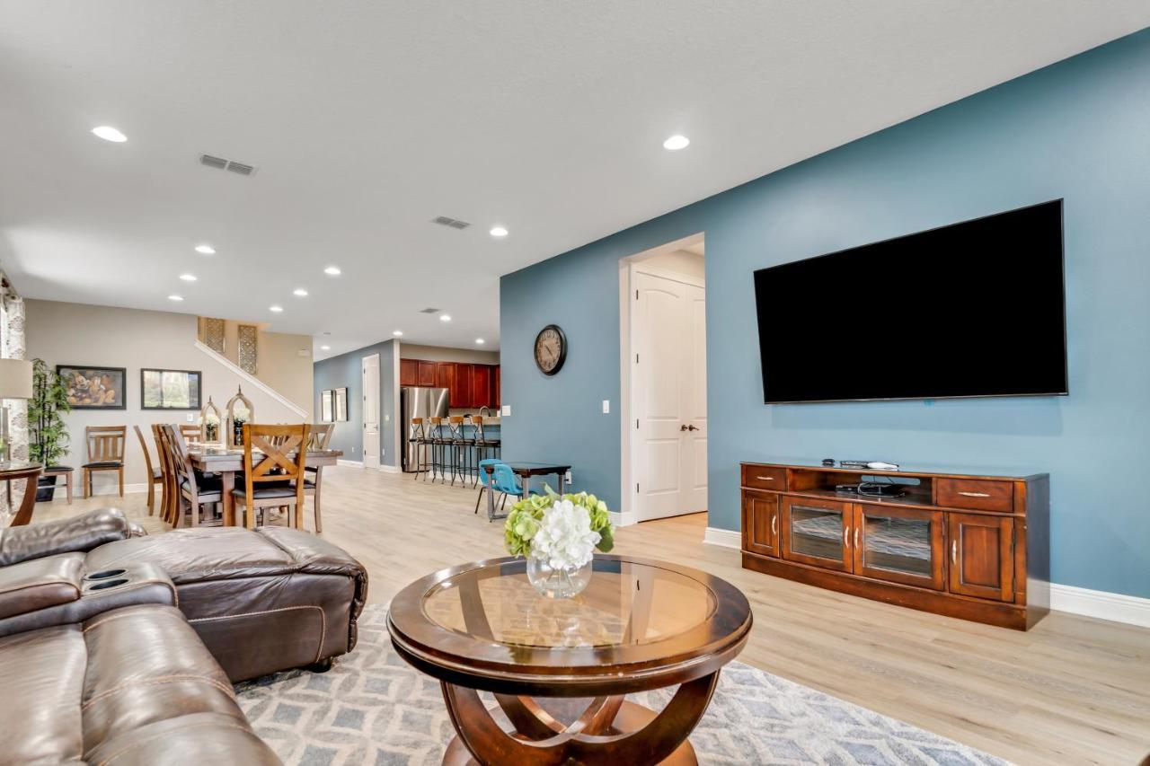 Huge 10 Bdr Family House With Arcades And Free Pool Heat Near Disney Orlando Eksteriør billede