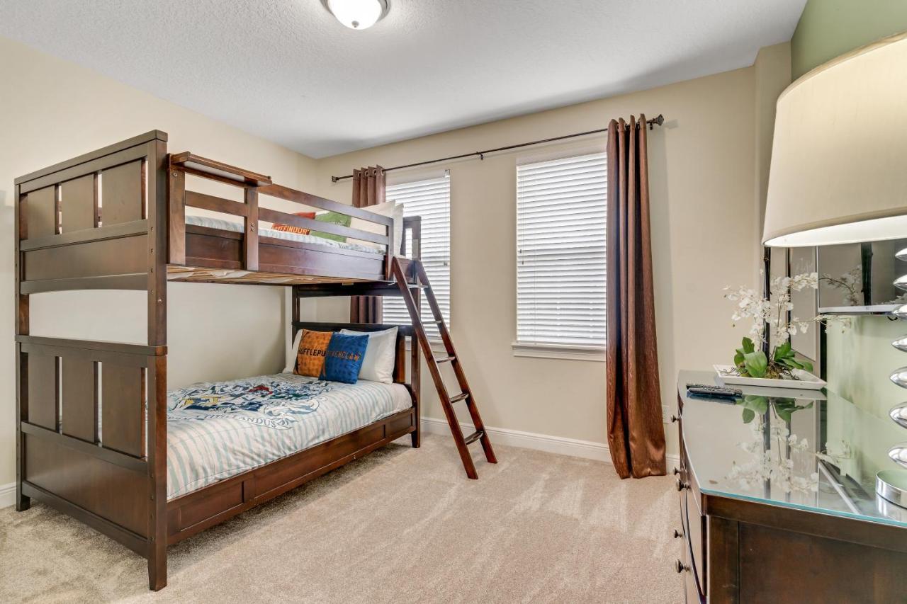 Huge 10 Bdr Family House With Arcades And Free Pool Heat Near Disney Orlando Eksteriør billede